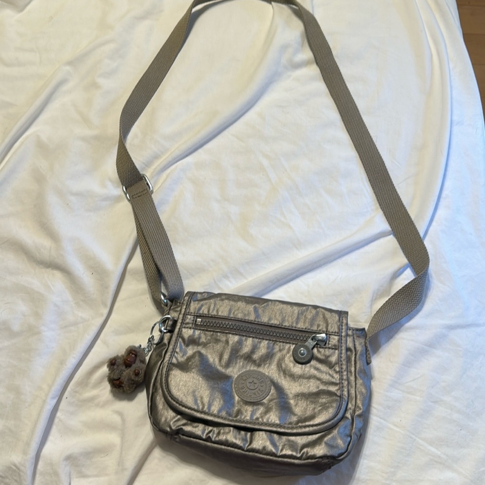 Kipling bag.  Hand for size comparison